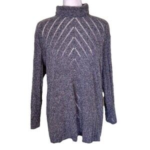 Steven B Women’s Fall Cottagecore Super Soft Wool Blend Turtleneck Sweater Med